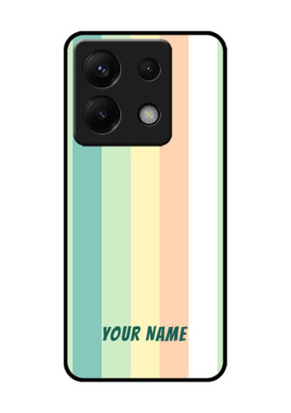 Poco X6 5G Custom Glass Phone Case - Multi - Colour Stripes Design