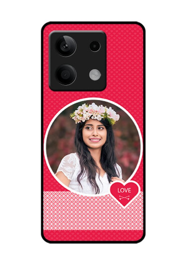 Poco X6 Neo 5G Custom Glass Phone Case - Pink Color Pattern Design
