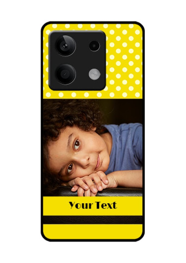 Poco X6 Neo 5G Custom Glass Phone Case - Bright Yellow Case Design