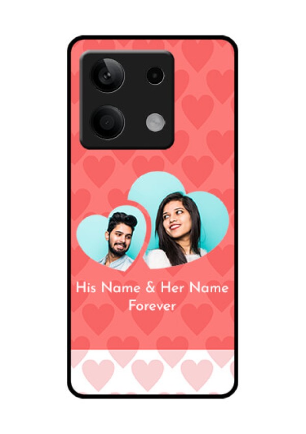 Poco X6 Neo 5G Custom Glass Phone Case - Couple Pic Upload Design