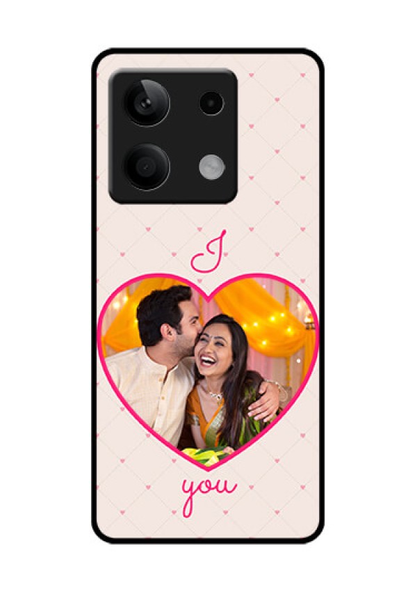 Poco X6 Neo 5G Custom Glass Phone Case - Heart Shape Design