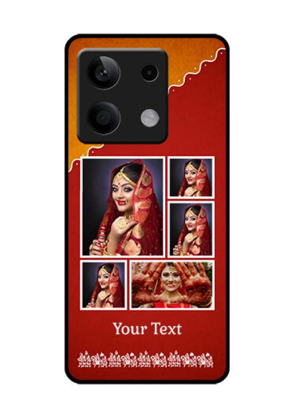 Poco X6 Neo 5G Custom Glass Phone Case - Wedding Pic Upload Design