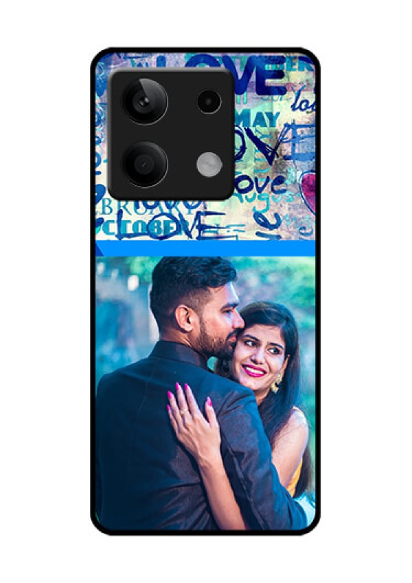 Poco X6 Neo 5G Custom Glass Phone Case - Colorful Love Design