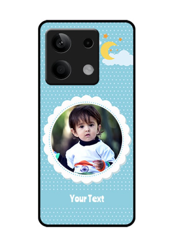 Poco X6 Neo 5G Custom Glass Phone Case - Violet Pattern Design