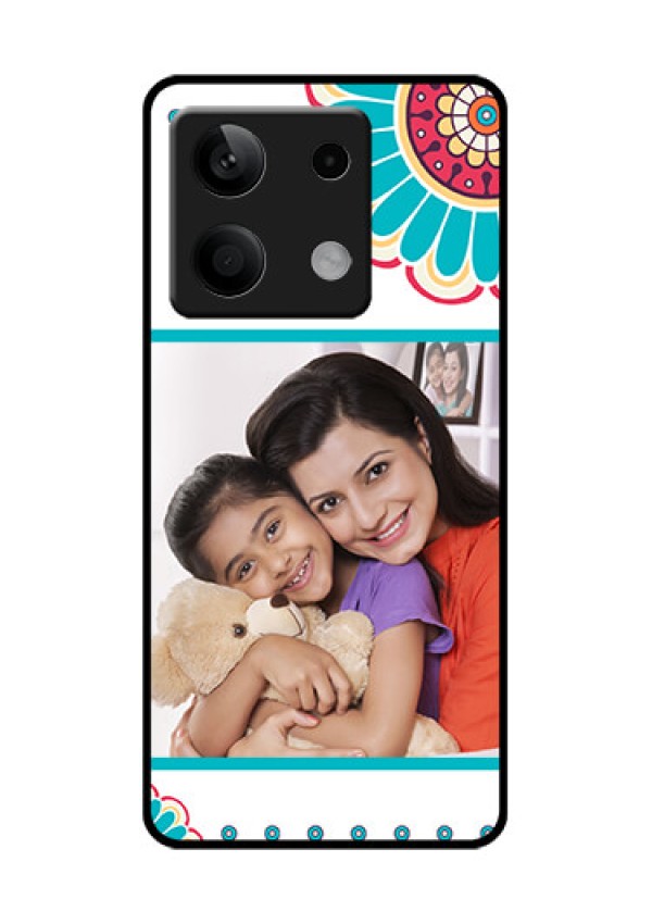 Poco X6 Neo 5G Custom Glass Phone Case - Flower Design