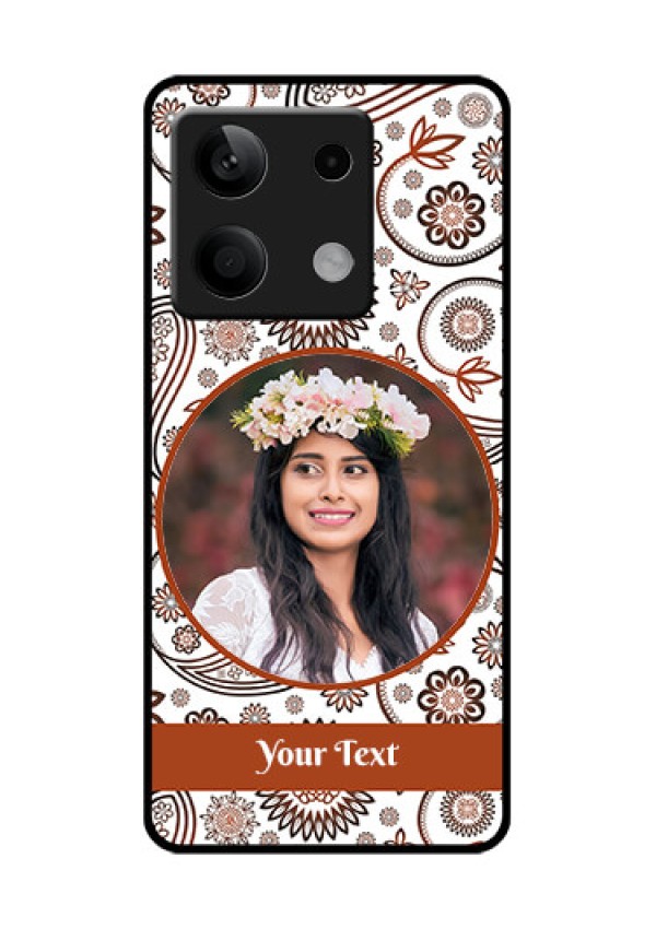 Poco X6 Neo 5G Custom Glass Phone Case - Abstract Flower Design