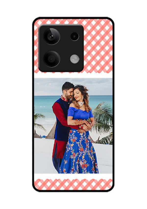 Poco X6 Neo 5G Custom Glass Phone Case - Pink Pattern Design