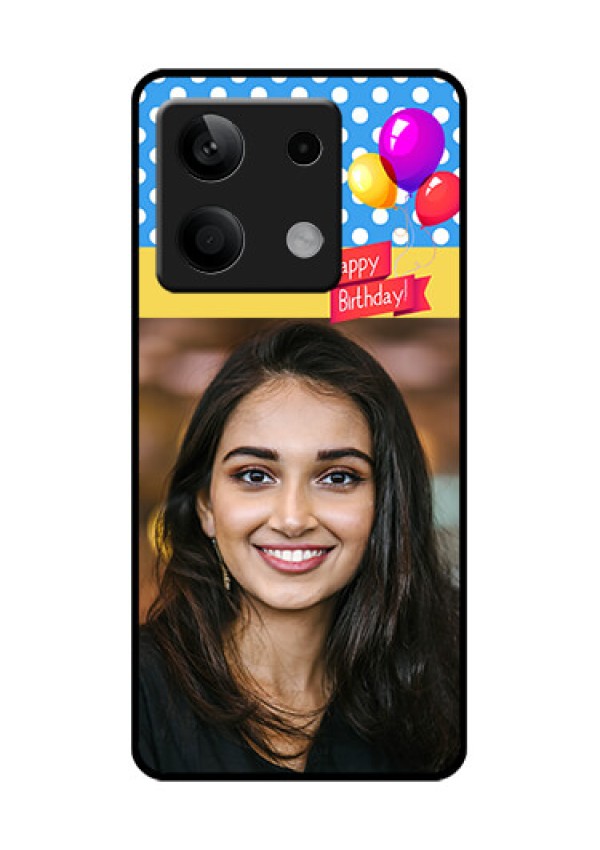 Poco X6 Neo 5G Custom Glass Phone Case - Happy Birthday Design