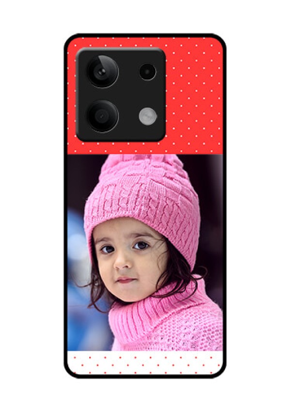 Poco X6 Neo 5G Custom Glass Phone Case - Red Pattern Design