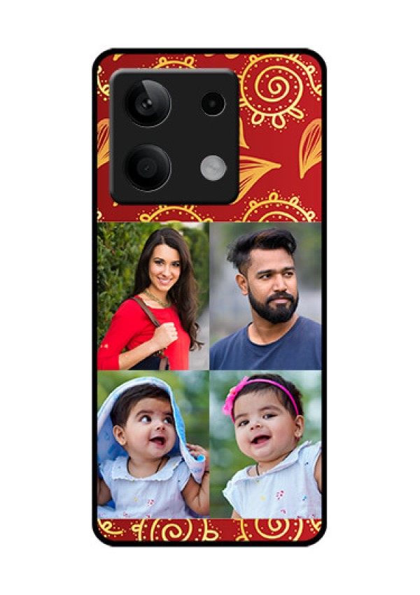 Poco X6 Neo 5G Custom Glass Phone Case - 4 Image Traditional Design
