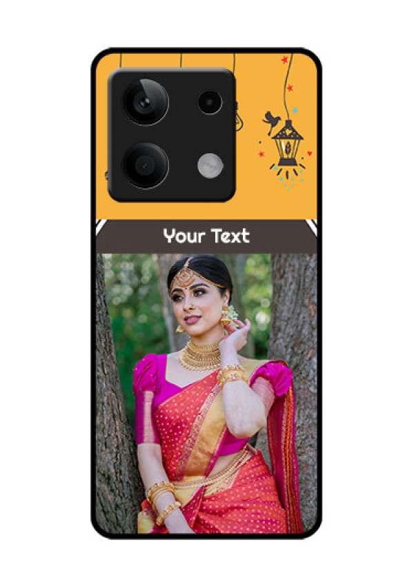 Poco X6 Neo 5G Custom Glass Phone Case - With Family Picture And Icons