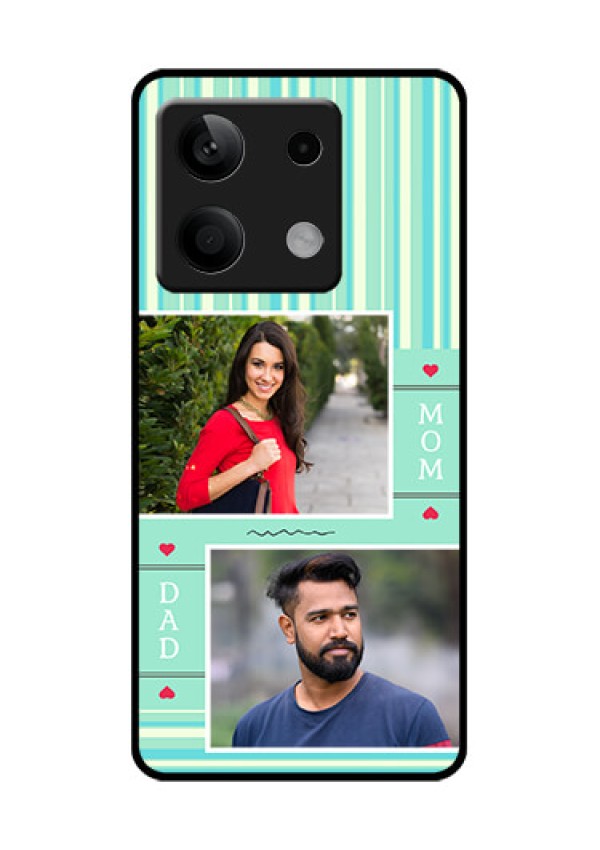 Poco X6 Neo 5G Custom Glass Phone Case - Mom & Dad Pic Design