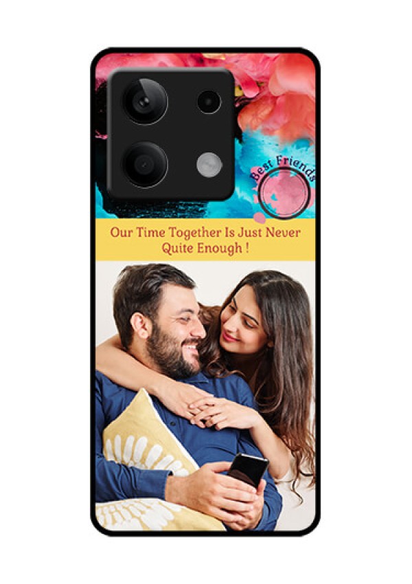 Poco X6 Neo 5G Custom Glass Phone Case - Quote With Acrylic Painting Design