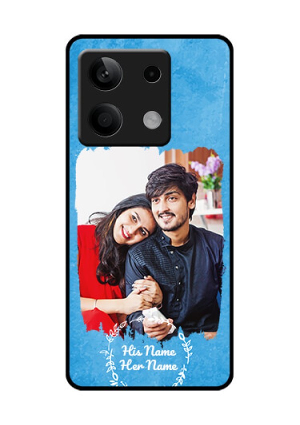 Poco X6 Neo 5G Custom Glass Phone Case - Blue Color Vintage Design