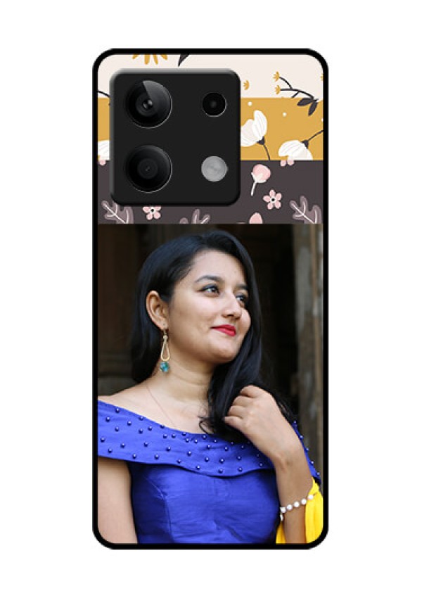 Poco X6 Neo 5G Custom Glass Phone Case - Stylish Floral Design