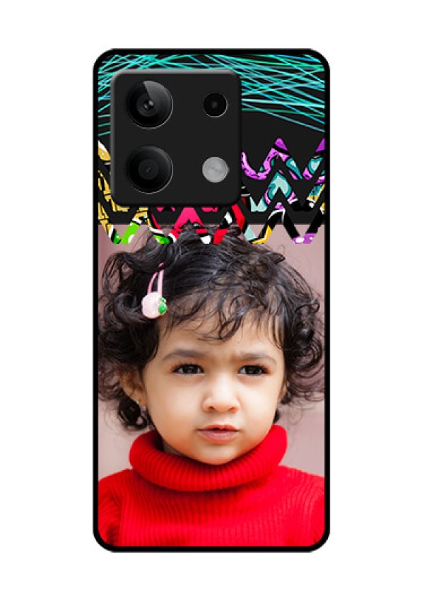 Poco X6 Neo 5G Custom Glass Phone Case - Neon Abstract Design