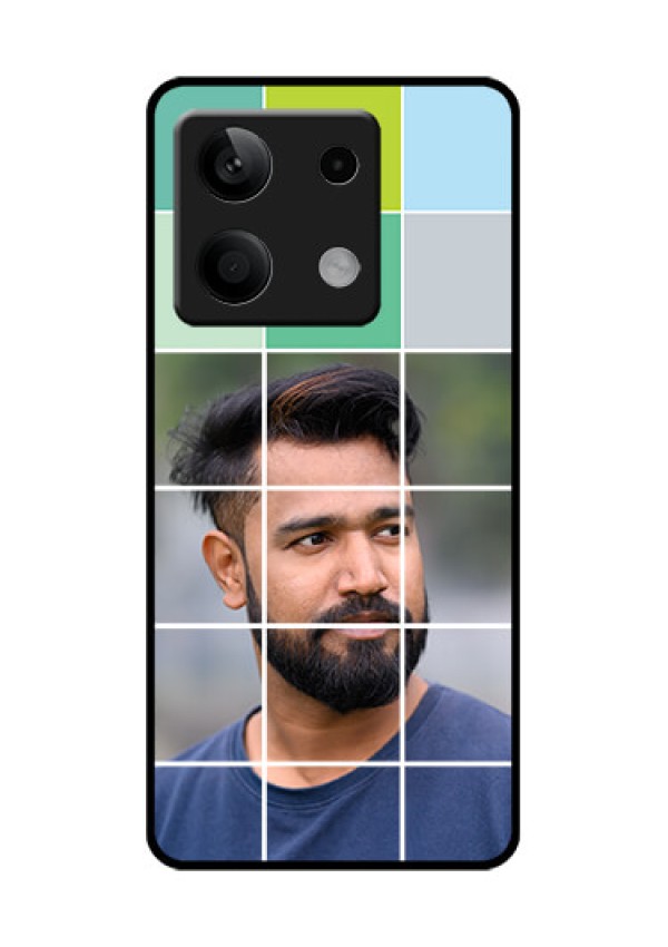 Poco X6 Neo 5G Custom Glass Phone Case - With White Box Pattern