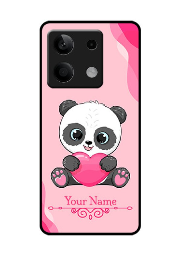 Poco X6 Neo 5G Custom Glass Phone Case - Cute Panda Design