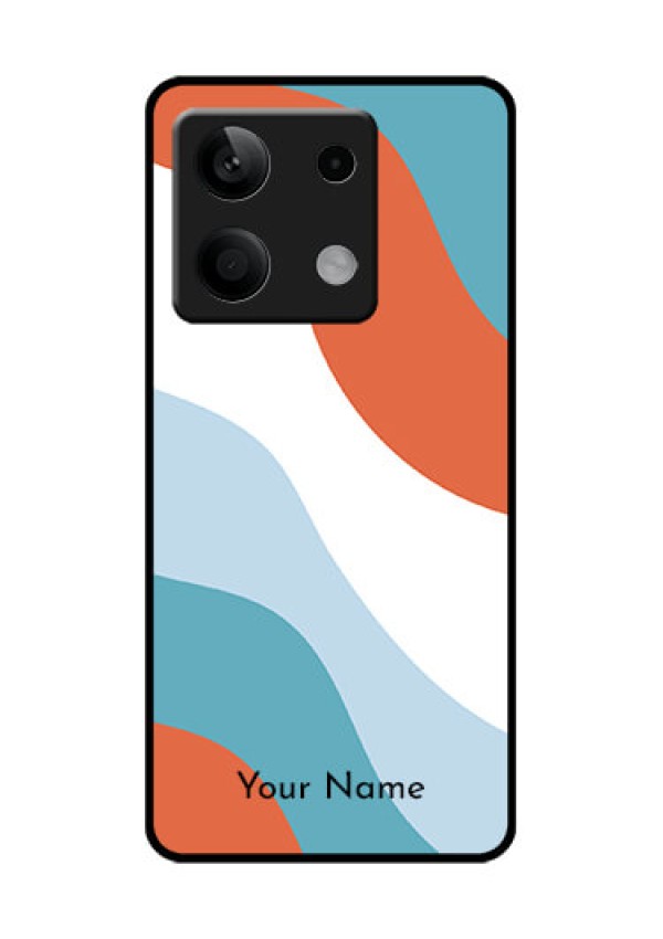 Poco X6 Neo 5G Custom Glass Phone Case - Coloured Waves Design