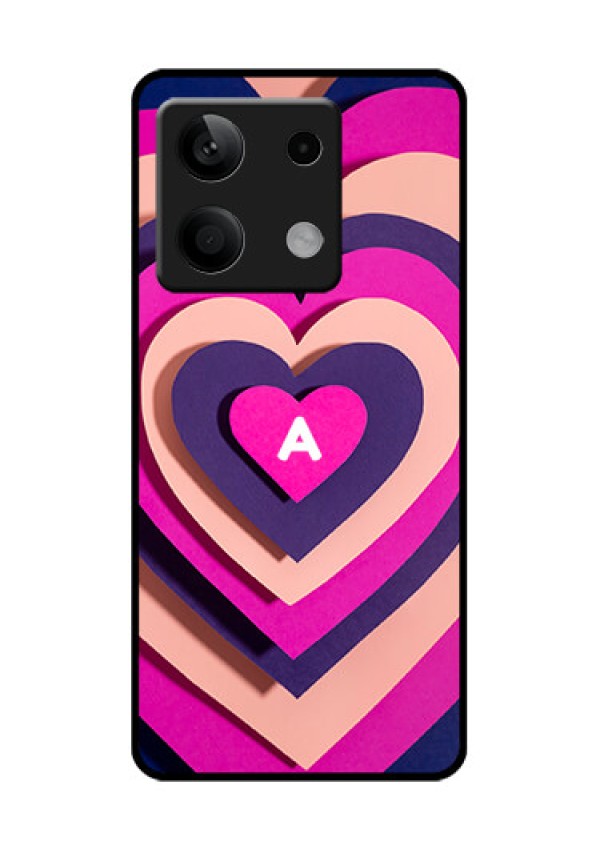 Poco X6 Neo 5G Custom Glass Phone Case - Cute Heart Pattern Design