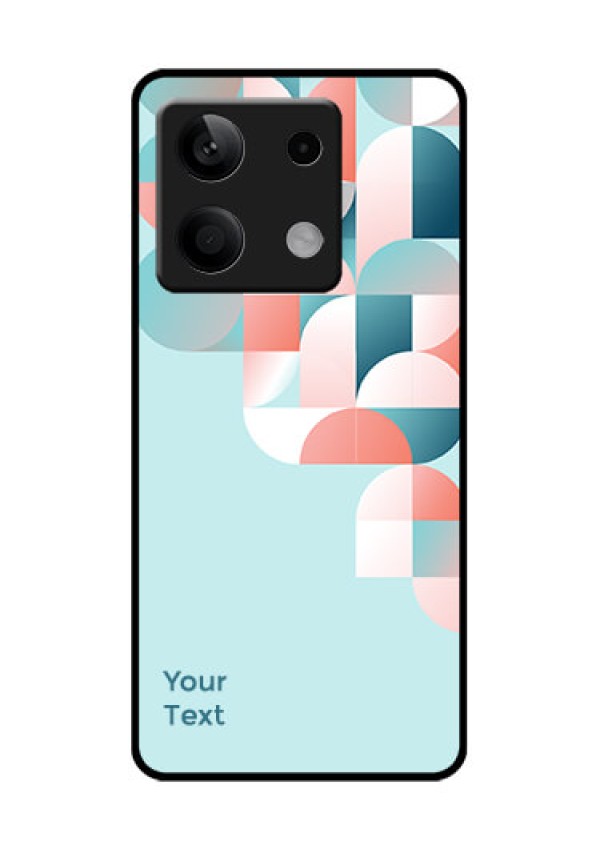 Poco X6 Neo 5G Custom Glass Phone Case - Stylish Semi - Circle Pattern Design