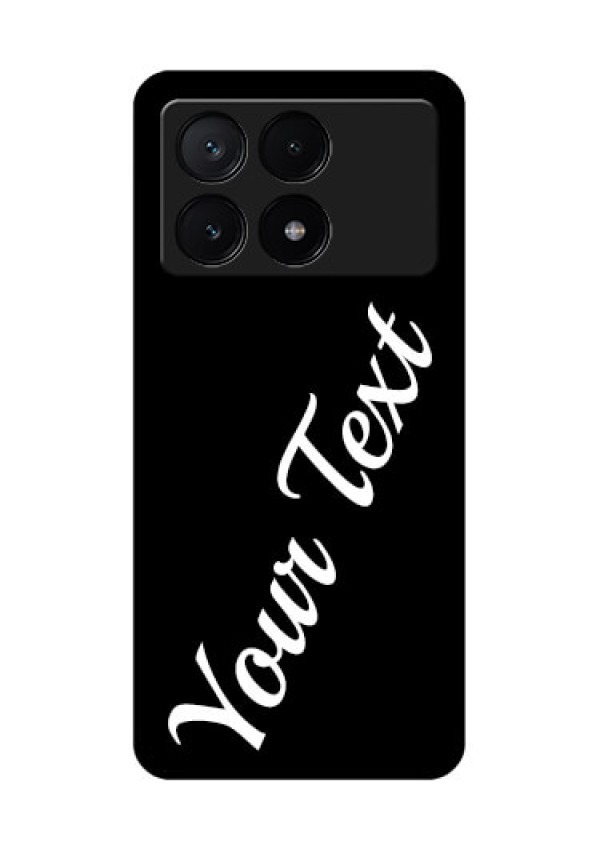 Poco X6 Pro 5G Custom Glass Phone Case - With Your Name Design