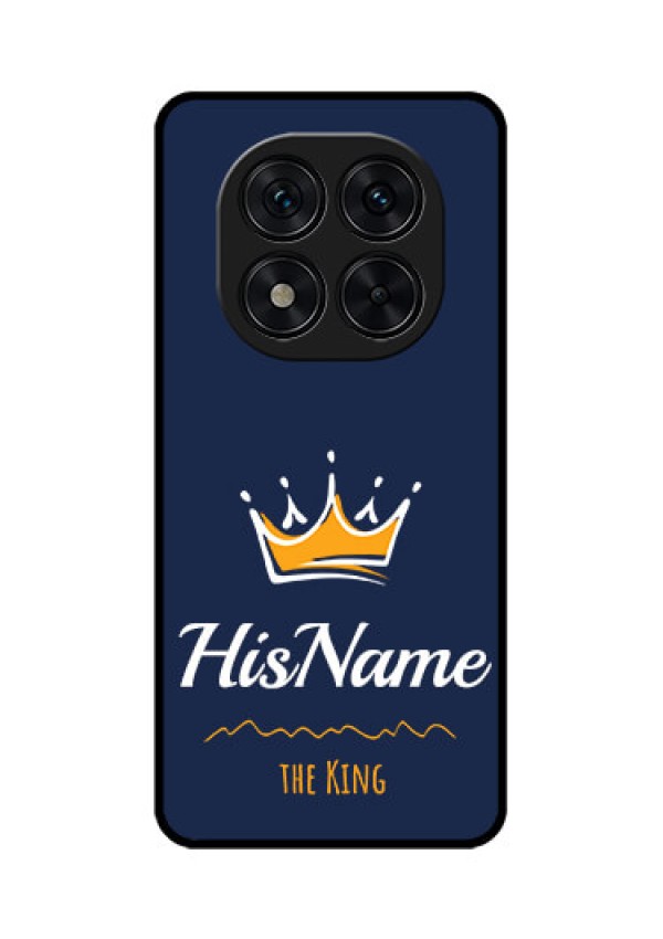 Poco X7 5G Custom Glass Phone CaseKing With Name Design