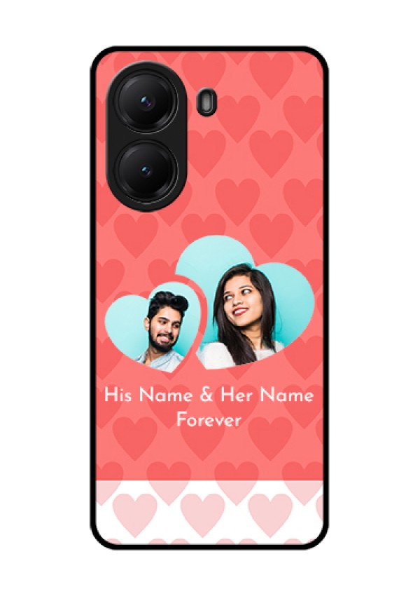 Poco X7 Pro 5G Custom Glass Phone Case - Couple Pic Upload Design
