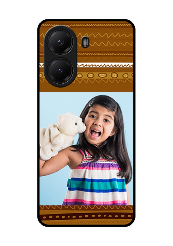 Poco X7 Pro 5G Custom Glass Phone Case - Friends Picture Upload Design