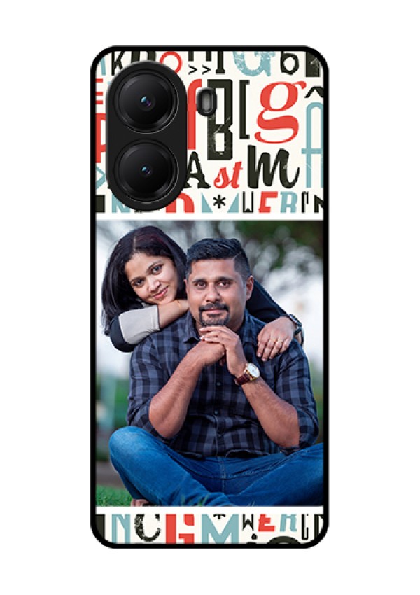 Poco X7 Pro 5G Custom Glass Phone Case - Alphabet Design