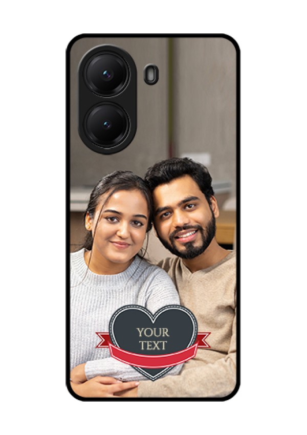 Poco X7 Pro 5G Custom Glass Phone Case - Just Married Couple Design