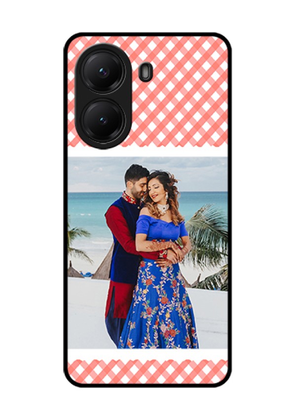 Poco X7 Pro 5G Custom Glass Phone Case - Pink Pattern Design