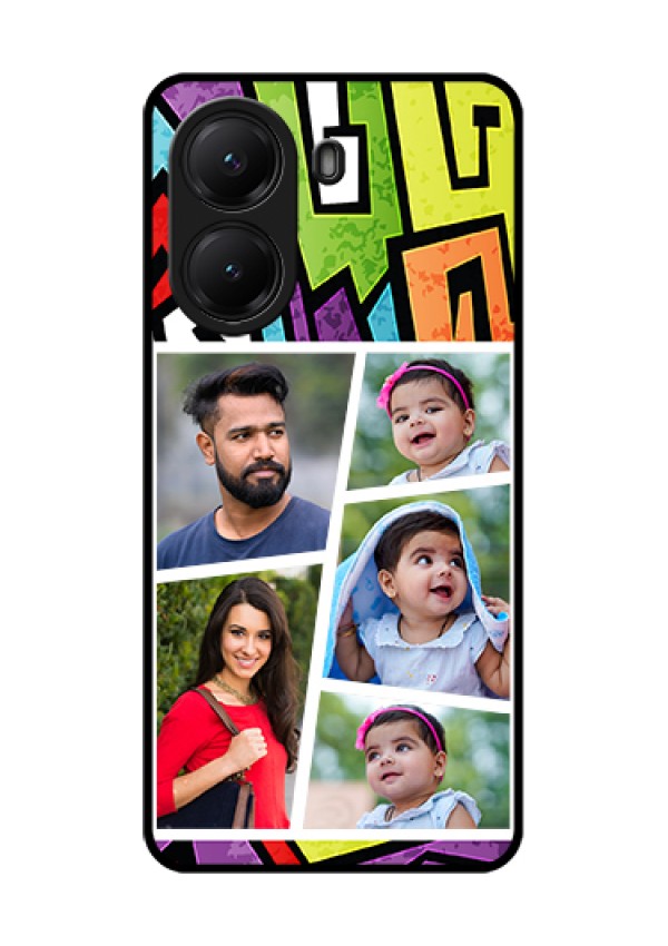 Poco X7 Pro 5G Custom Glass Phone Case - Graffiti Pattern Design
