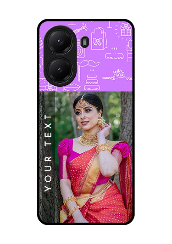 Poco X7 Pro 5G Custom Glass Phone Case - Birthday Icons Design