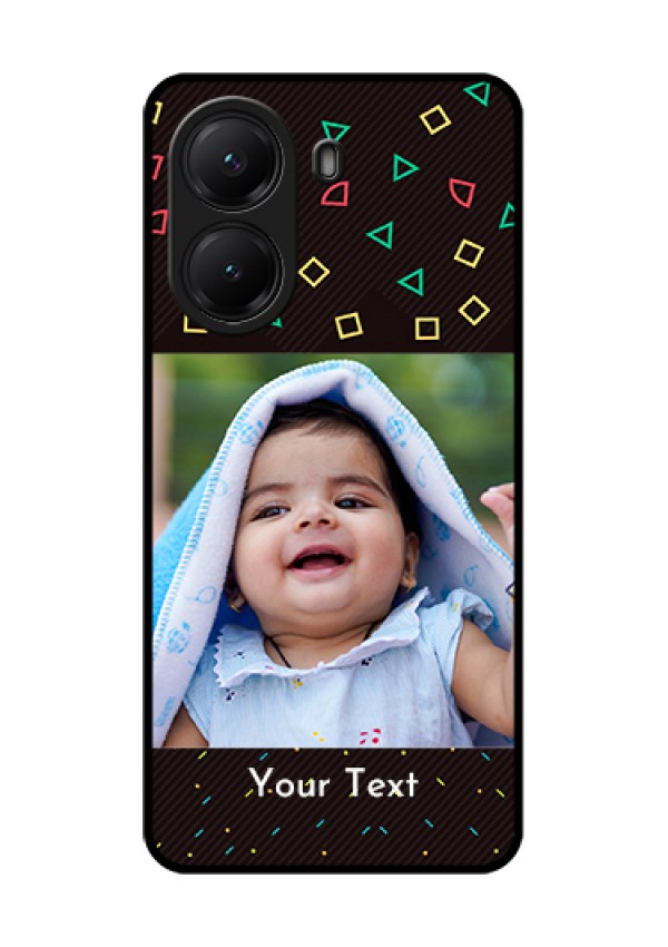 Poco X7 Pro 5G Custom Glass Phone Case - With Confetti Birthday Design