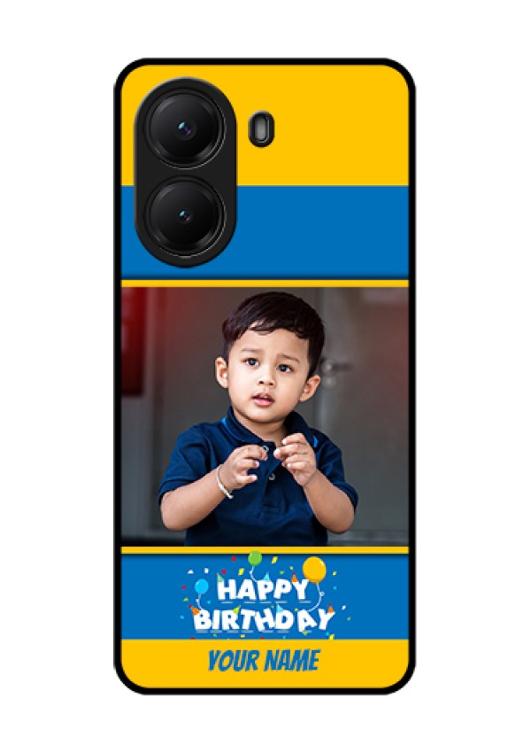 Poco X7 Pro 5G Custom Glass Phone Case - Birthday Wishes Design