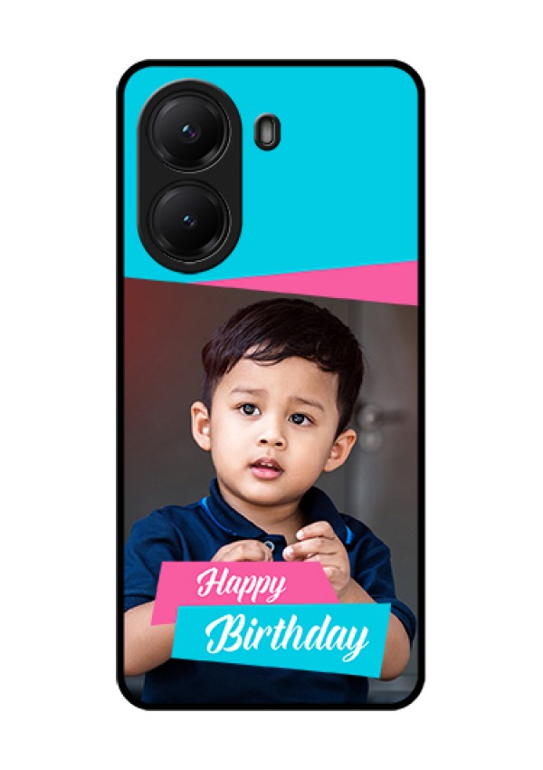 Poco X7 Pro 5G Custom Glass Phone Case - Image Holder With 2 Color Design