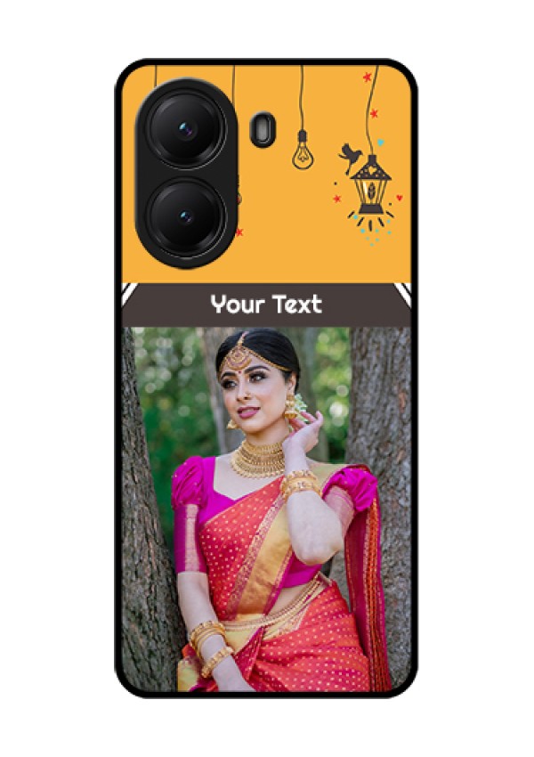 Poco X7 Pro 5G Custom Glass Phone Case - With Family Picture And Icons
