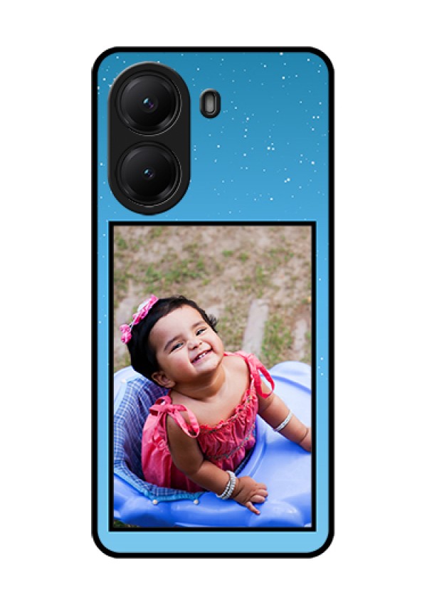Poco X7 Pro 5G Custom Glass Phone Case - Wave Pattern Colorful Design