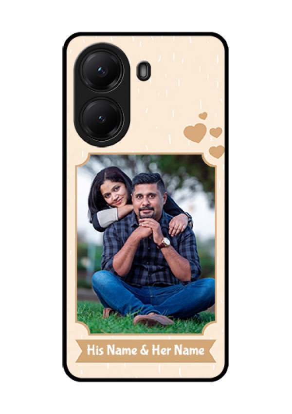 Poco X7 Pro 5G Custom Glass Phone Case - With Confetti Love Design