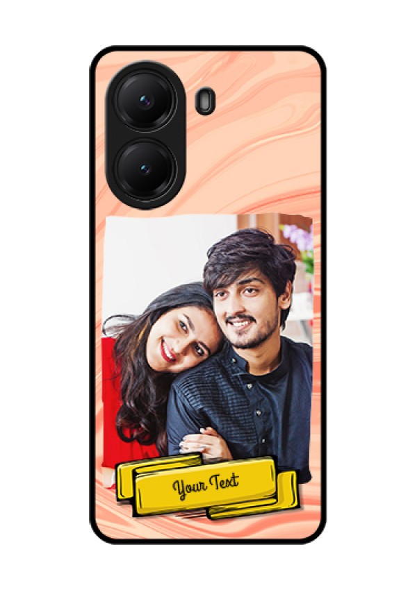 Poco X7 Pro 5G Custom Glass Phone Case - Marble Texture Design
