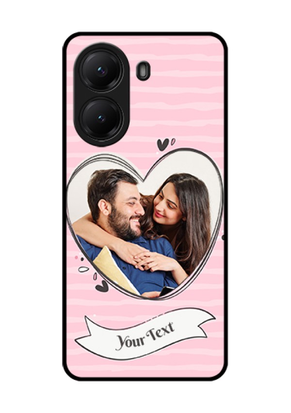 Poco X7 Pro 5G Custom Glass Phone Case - Vintage Heart Design