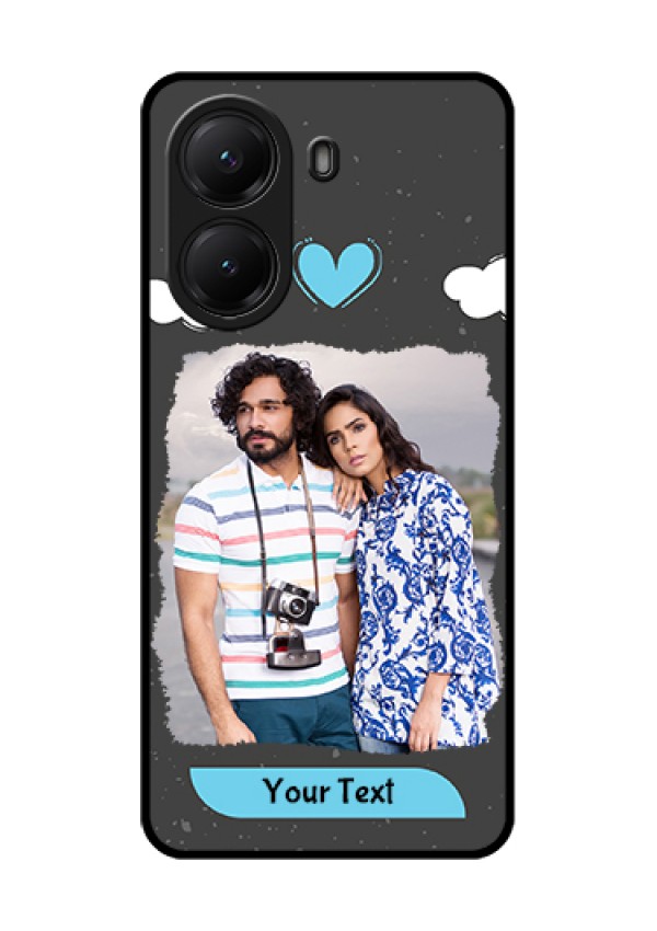 Poco X7 Pro 5G Custom Glass Phone Case - Splashes With Love Doodles Design