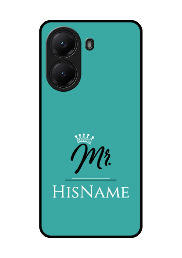 Poco X7 Pro 5G Custom Glass Phone Case - Mr With Name Design