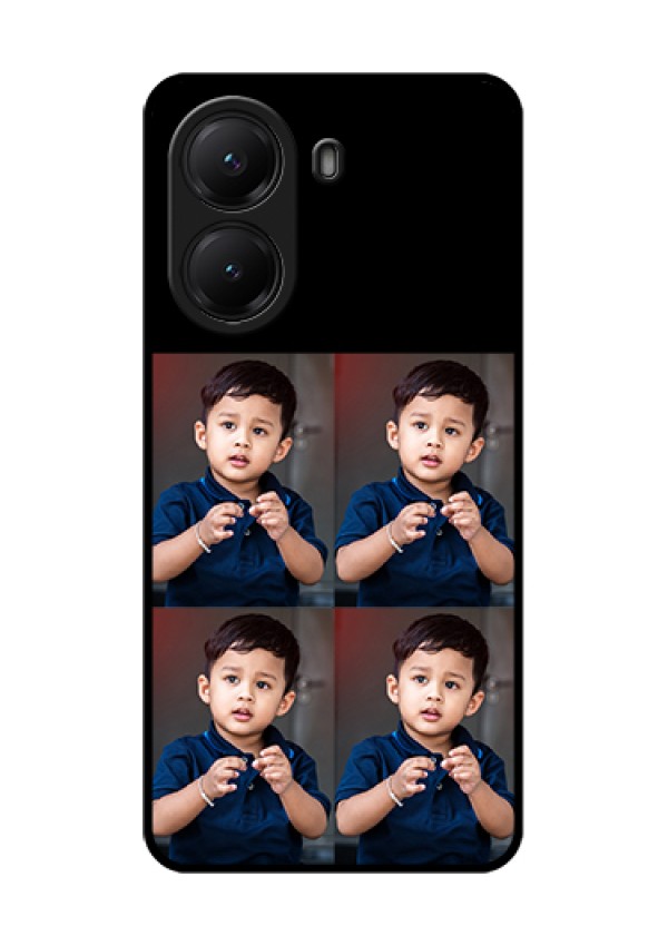 Poco X7 Pro 5G Custom Glass Phone Case - 4 Image Holder Design