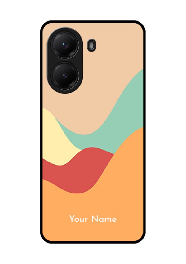Poco X7 Pro 5G Custom Glass Phone Case - Ocean Waves Multi - Colour Design