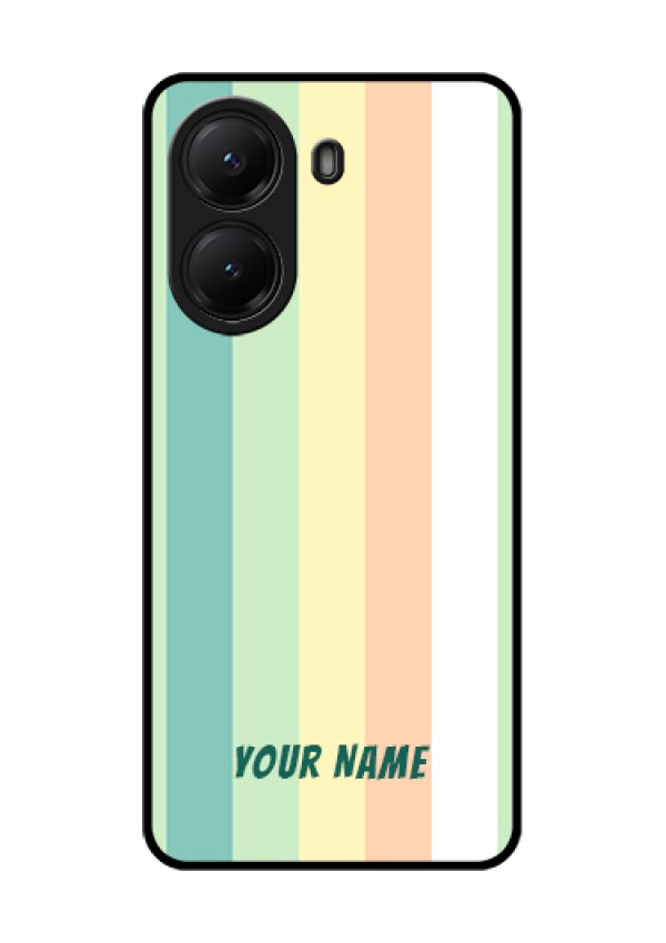 Poco X7 Pro 5G Custom Glass Phone Case - Multi - Colour Stripes Design