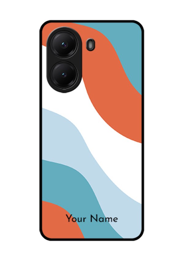 Poco X7 Pro 5G Custom Glass Phone Case - Coloured Waves Design