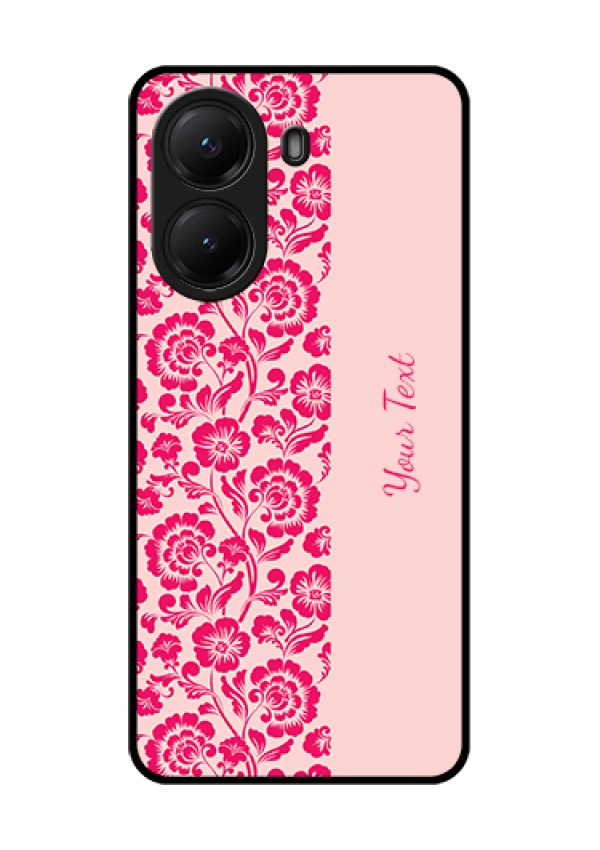 Poco X7 Pro 5G Custom Glass Phone Case - Attractive Floral Pattern Design
