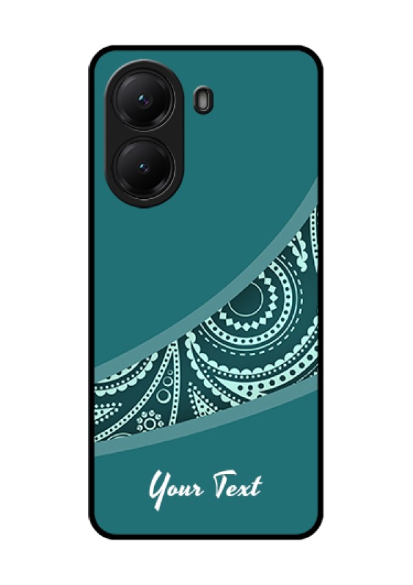 Poco X7 Pro 5G Custom Glass Phone Case - Semi Visible Floral Design